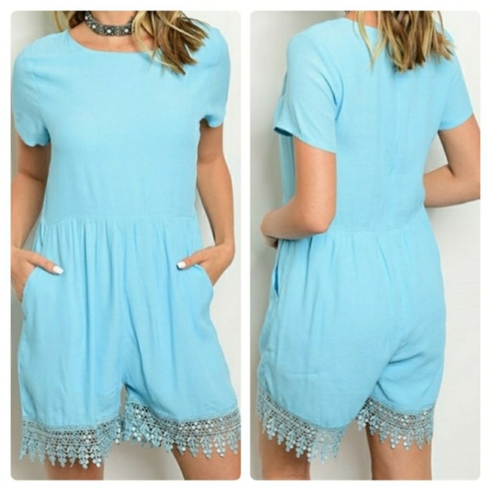 [Last 1!] LAST DAY Light Blue Romper